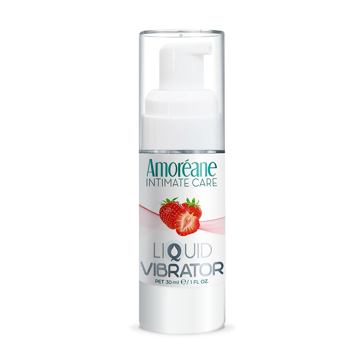 Рідкий вібратор Amoreane Liquid Vibrator Strawberry, 30 мл