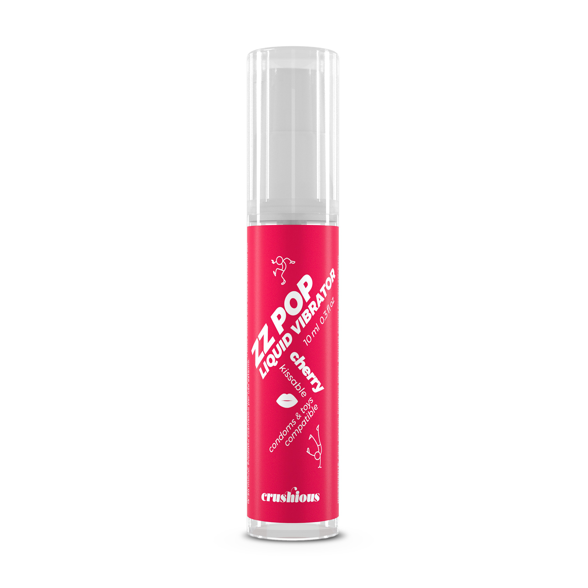 Рідкий вібратор crushious Zz Pop Liquid Vibrator з ароматом вишні, 10 мл